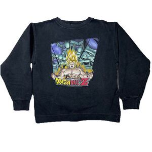 2000 Dragonball Z Sweater Vtg Goku Super Saiyan Anime Manga Kids L DBZ Frieza